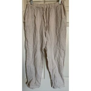Puro Lino Italian Linen Cropped Pants